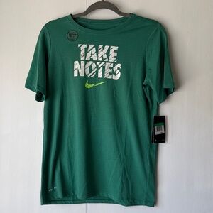 Nike Green Dri-Fit Graphic Tee. Boys Sz XL NWT